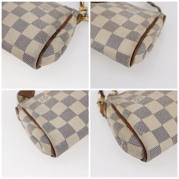 LOUIS VUITTON Damier Azur Eva Shoulder Bag 2way N55214 LV Auth 145918 - Picture 14 of 16